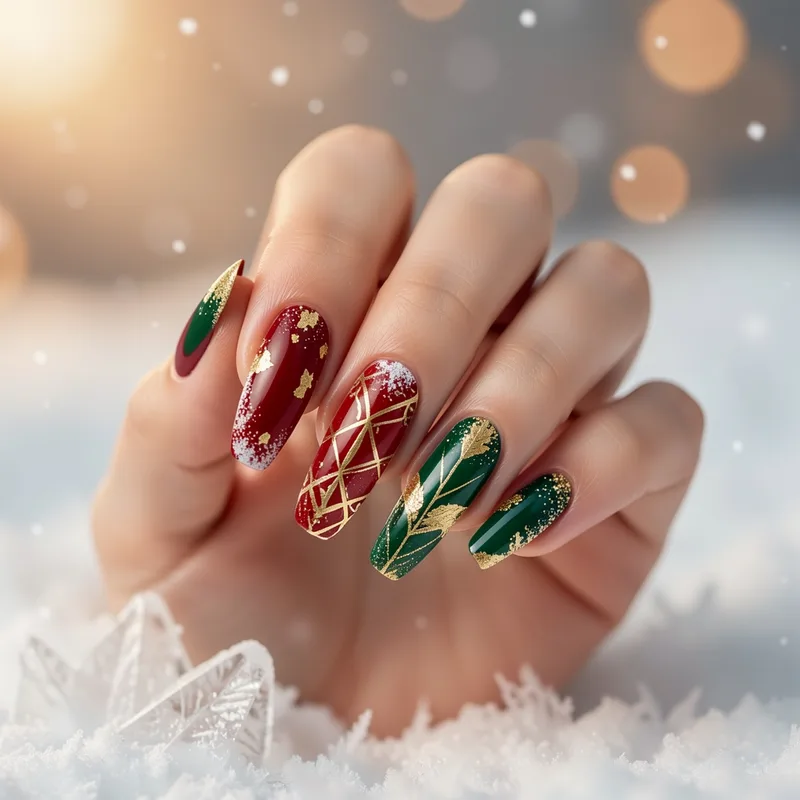 Nail art Noël 2023 : 8 tendances pour des ongles féeriques